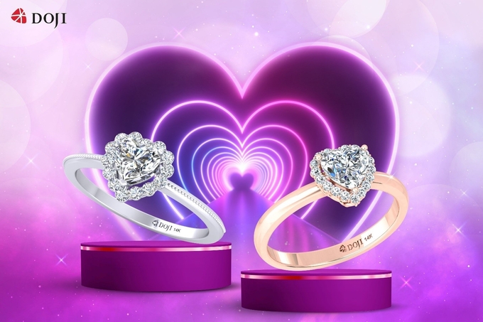 Với vẻ đẹp tinh tế và lãng mạn, nhẫn đính hôn kim cương 99 giác cắt là biểu tượng cho tình yêu ngọt ngào và chân thành.