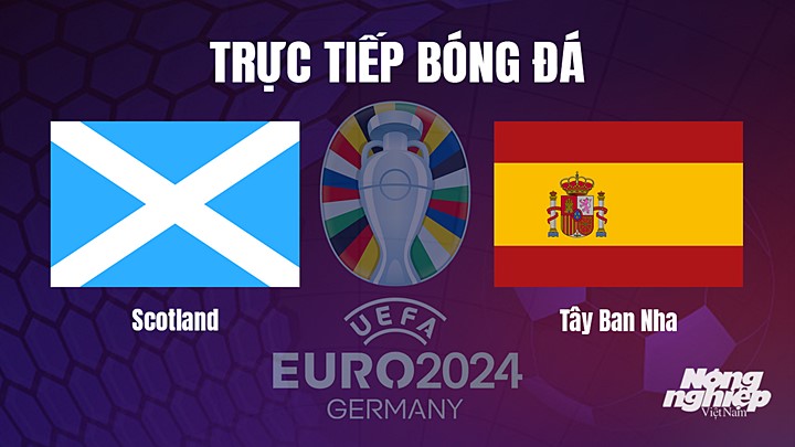 Trực tiếp bóng đá vòng loại EURO 2024 giữa Scotland vs Tây Ban Nha hôm nay 29/3/2023