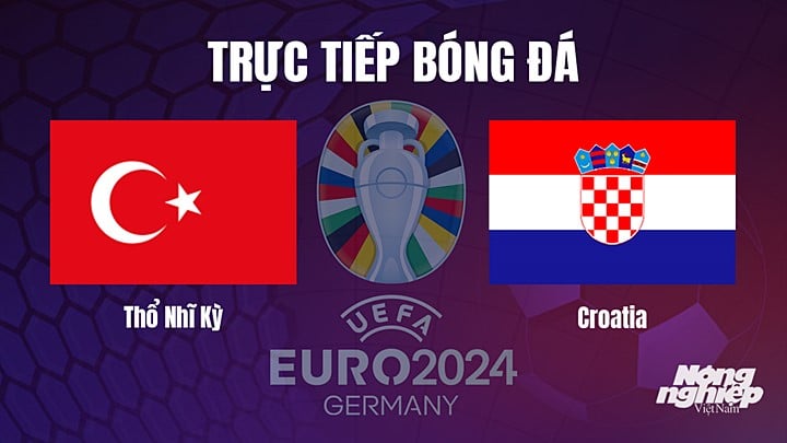 Trực tiếp bóng đá vòng loại EURO 2024 giữa Thổ Nhĩ Kỳ vs Croatia hôm nay 29/3/2023