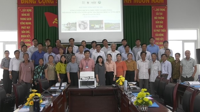 Delegates attended the workshop on March 28 in Tam Nong District, Dong Thap. Photo: Tran Trong Trung.