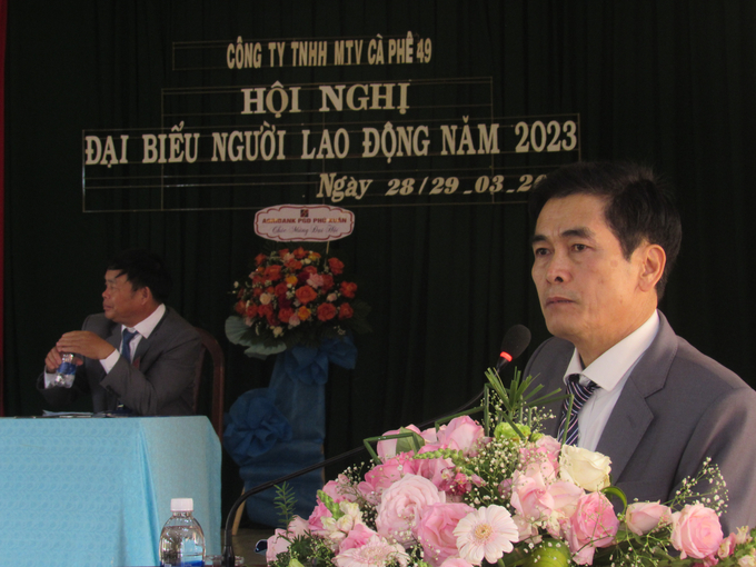 Ông Lê Quốc Đông, Chủ tịch kiêm Giám đốc Công ty TNHH MTV cà phê 49
