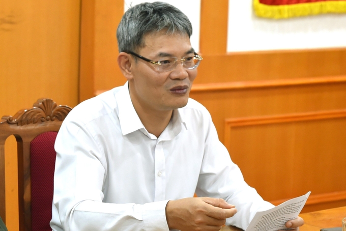 Đại tá Nguyễn Anh Tuấn - Phó Cục trưởng Cục An ninh Chính trị nội bộ trao đổi cùng Báo Nông nghiệp Việt Nam.