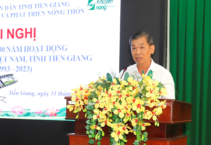 Ông Nguyễn Văn Mẫn, Giám đốc Sở NN-PTNT Tiền Giang cho biết, hoạt động khuyến nông sẽ bám sát đề án 'Tái cơ cấu ngành nông nghiệp tỉnh Tiền Giang đến năm 2030'. Ảnh: Minh Đảm.
