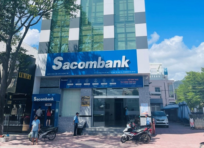 Phòng giao dịch Sacombank chi nhánh Cam Ranh (Khánh Hoà).