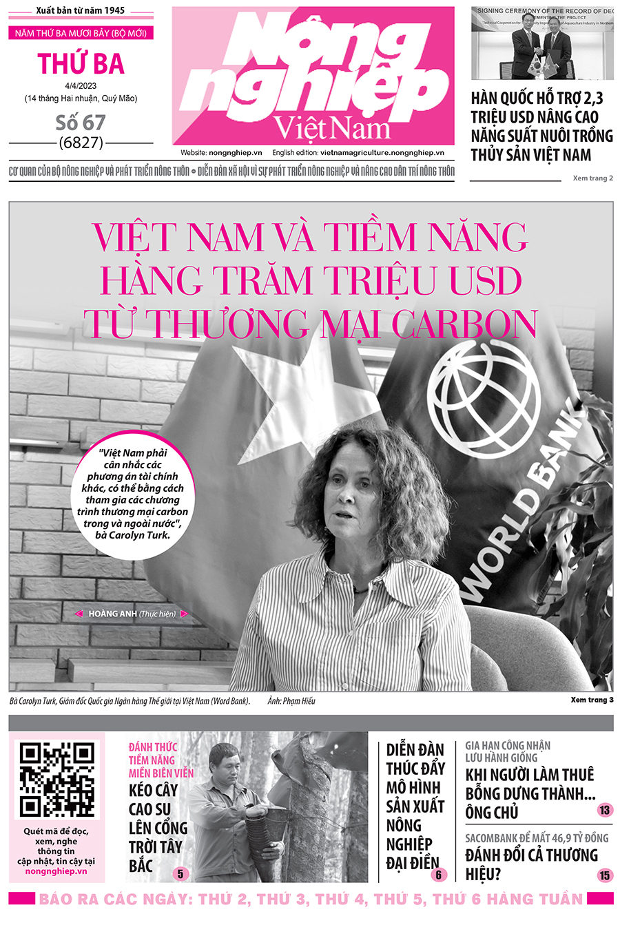 Tin nông nghiệp nổi bật trên số 67, báo Nông nghiệp Việt Nam ngày 4/4/2023