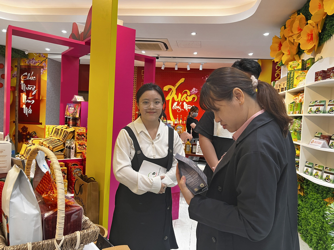 Coffee products made by Real Bean Coffee on display at the Investment and Trade Promotion Center of Ho Chi Minh City.