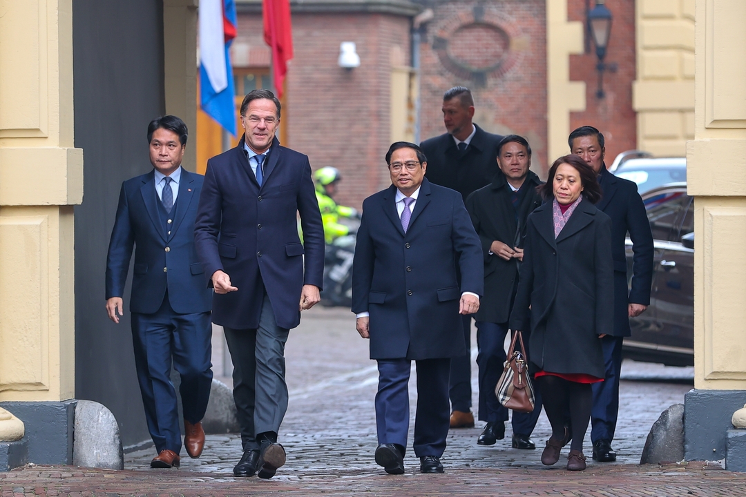 Thủ tướng Phạm Minh Chính thăm chính thức Hà Lan theo lời mời của người Thủ tướng Mark Rutte vào ngày 12/12/2022. Ảnh: VGP.