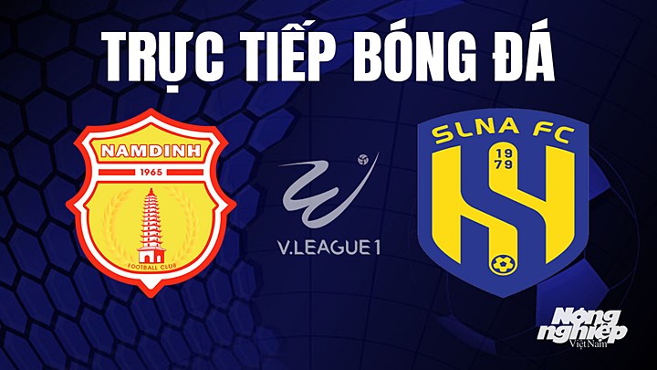 Trực tiếp bóng đá V-League 2023 giữa Nam Định vs SLNA hôm nay 11/4/2023