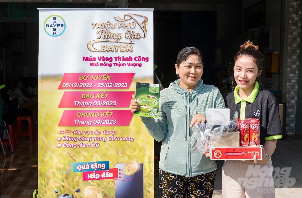 Cuộc thi 'Triệu phú Nông gia Bayer' được tổ chức với mong muốn tạo ra sân chơi bổ ích, giúp kết nối cộng đồng nhà nông trồng lúa. Ảnh: Minh Khôi.