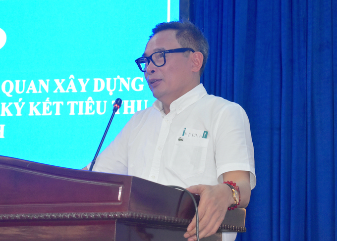 Cục trưởng Cục Trồng trọt Nguyễn Như Cường chia sẻ tại hội nghị. Ảnh: Minh Đảm.