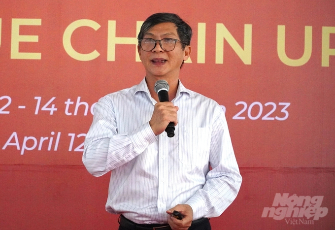 Mr. Truong Dinh Hoe, General Secretary of VASEP, said that Vietnam's shrimp production cost is higher than that of other competitors in the . Photo: Kim Anh.
