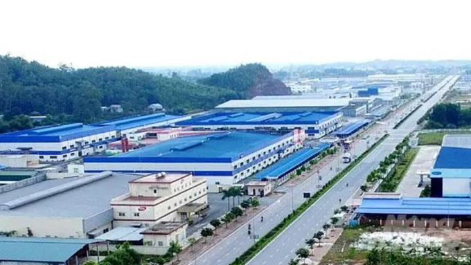 Theo quy hoạch đến năm 2025, Thái Nguyên khẳng định vị thế là trung tâm công nghiệp của vùng Trung du và miền núi phía Bắc, vùng thủ đô Hà Nội. Ảnh: Toán Nguyễn. (Một góc KCN Điềm Thụy)