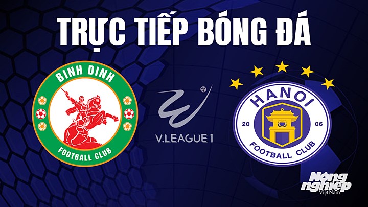 Trực tiếp bóng đá V-League 2023 giữa Bình Định vs Hà Nội hôm nay 17/4/2023