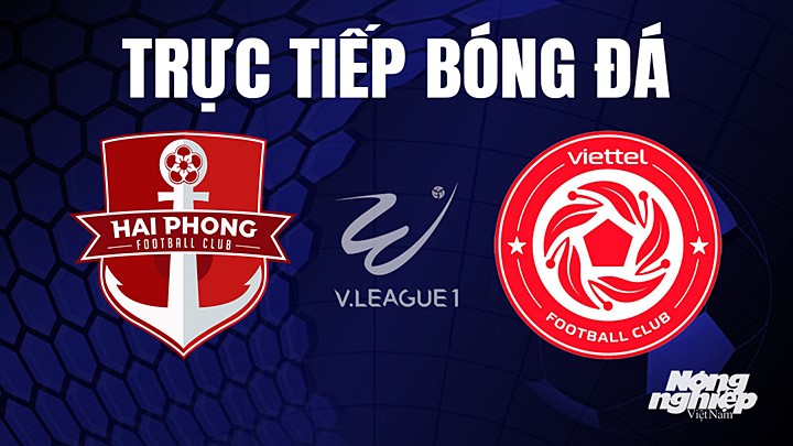 Trực tiếp bóng đá V-League 2023 giữa Hải Phòng vs Viettel hôm nay 17/4/2023