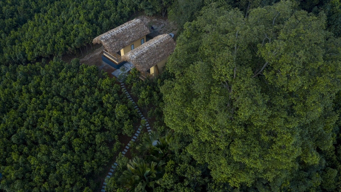 Cinnamon Eco Lodge, mô hình du lịch sinh thái đầu tiên ở Xuân Hòa. Ảnh: Hoàng Anh. 