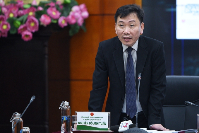 Ông Nguyễn Đỗ Anh Tuấn cho rằng, việc đăng cai Hội nghị nhằm truyền tải thương hiệu 'Nhà cung cấp LTTP minh bạch - trách nhiệm - bền vững' của nông nghiệp Việt Nam ra quốc tế. Ảnh: Tùng Đinh.