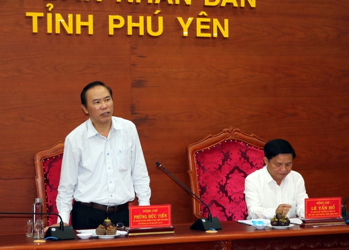 Deputy Minister Phung Duc Tien requested Phu Yen province to implement Decree 81 of the Prime Minister well. Photo: KS.