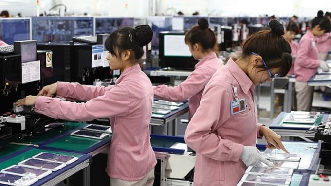 Mỗi năm tỉnh Thái Nguyên có nhu cầu tuyển bổ sung khoảng 40.000 lao động cho các khu công nghiệp. Ảnh: Toán Nguyễn.