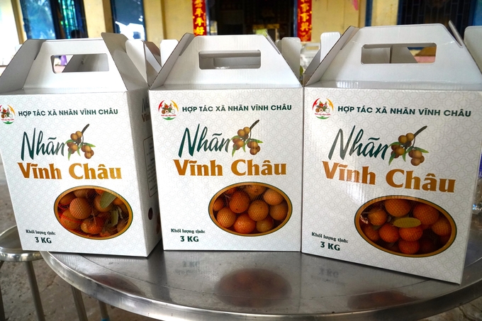 Vinh Chau 'Xuong' longan of Soc Trang province is now available on many e-commerce platforms. Photo: Kim Anh.