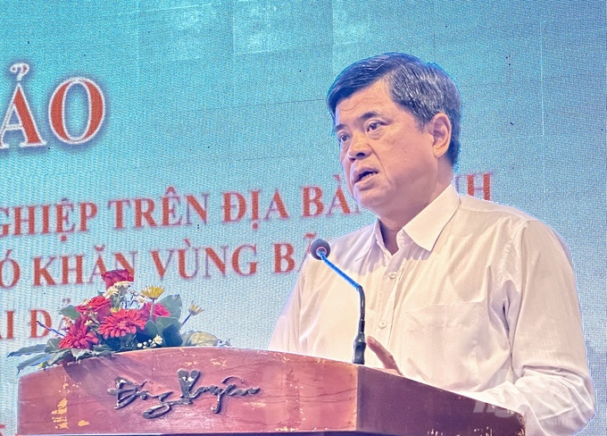 Ông Trần Thanh Nam, Thứ trưởng Bộ NN-PTNT phát biểu tại hội nghị. Ảnh: Lê Hoàng Vũ.