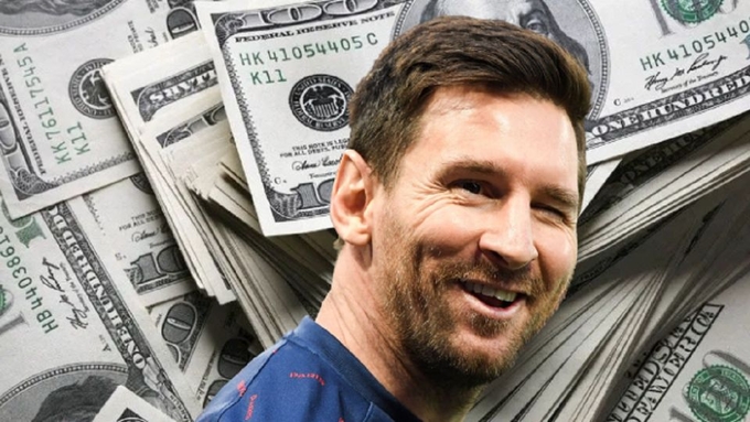 Lionel Messi sắp nhận mức lương ngất ngưởng tại Saudi Arabia. Ảnh: ahorashow