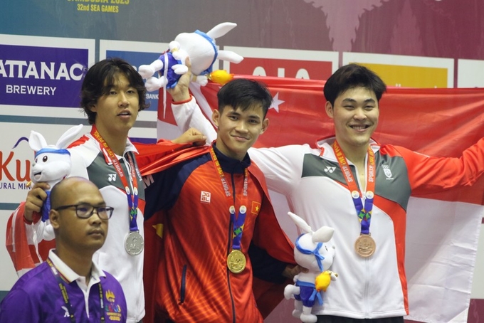 Phạm Thanh Bảo thi đấu xuất sắc và phá kỷ lục SEA Games trong ngày 10/5/2023. 
