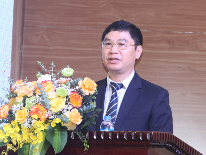 Ông Nguyễn Quý Dương, Phó Cục trưởng Cục Bảo vệ thực vật (Bộ NN-PTNT) khái quát những kết quả nổi bật của Dự án 'Hỗ trợ kỹ thuật xây dựng chiến lược và kế hoạch hành động quản lý sức khỏe cây trồng tổng hợp'. Ảnh: Trung Quân.