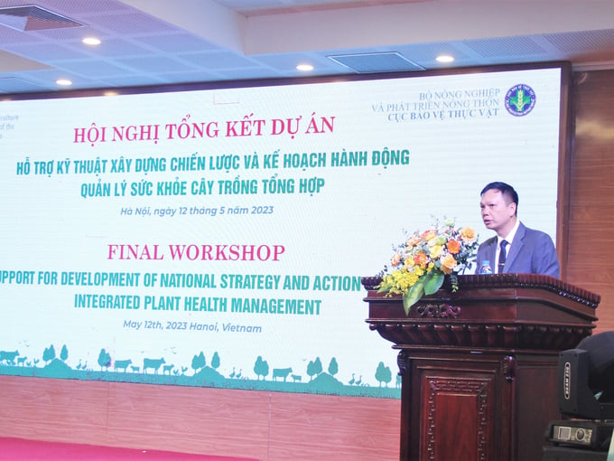 Ông Nguyễn Song Hà, Trợ lý Trưởng đại diện FAO tại Việt Nam đánh giá cao những kết quả mà dự án đã đạt được trong vòng 2 năm thực hiện. Ảnh: Trung Quân.