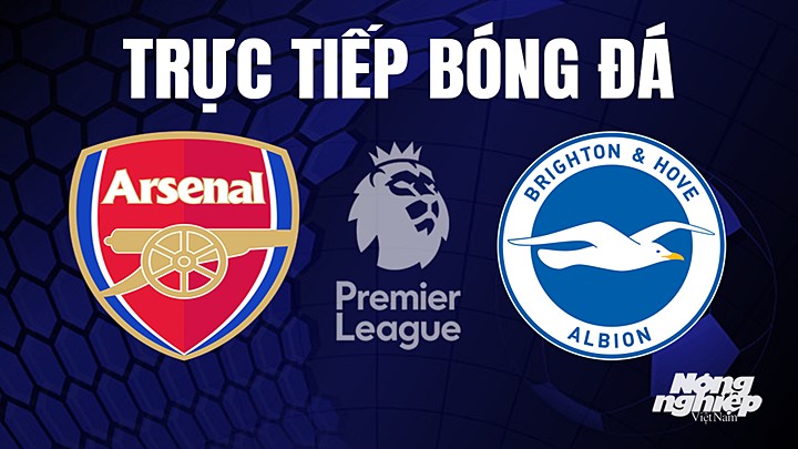 Trực tiếp bóng đá Ngoại hạng Anh giữa Arsenal vs Brighton hôm nay 14/5/2023