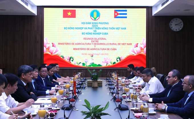 Hợp tác Việt Nam - Cuba là cơ sở để nước bạn mở rộng sản xuất, đảm bảo an ninh lương thực quốc gia, mở ra một giai đoạn mới trong mối quan hệ hợp tác song phương. Ảnh: Hoàng Giang.