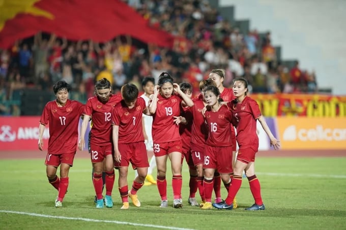 Bóng đá nữ mang lại tấm huy chương vàng lịch sử cho đoàn thể thao Việt Nam. Ảnh: Thethao247.
