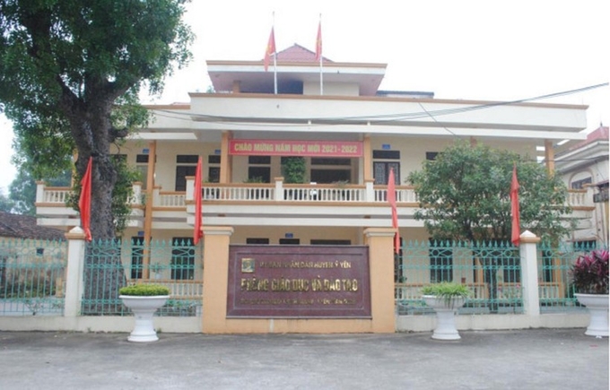 Trụ sở Phòng GD-ĐT huyện Ý Yên (Nam Định).