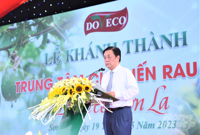 Bộ trưởng Lê Minh Hoan phát biểu tại chương trình. Ảnh: Phạm Hiếu.