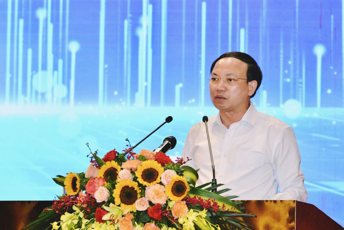 Ông Nguyễn Xuân Ký phát biểu tại hội nghị. Ảnh: Báo Quảng Ninh.