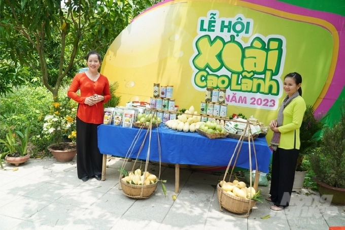 The unique experiential space at the Dong Thap Mango Festival in 2023. Photo: Ho Thao.