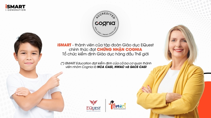 iSMART chính thức đạt chứng nhận Cognia.