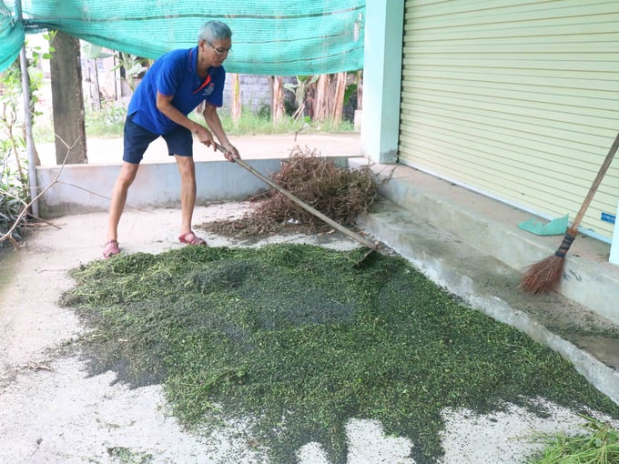 Hiện nay, nhiều hộ dân ở Khánh Sơn đã tiếp cận nguồn giống tằm mới cho năng suất, chất lượng cao và quy trình nuôi tằm lấy kén trên sàn bê tông. Ảnh: Huy Thư.