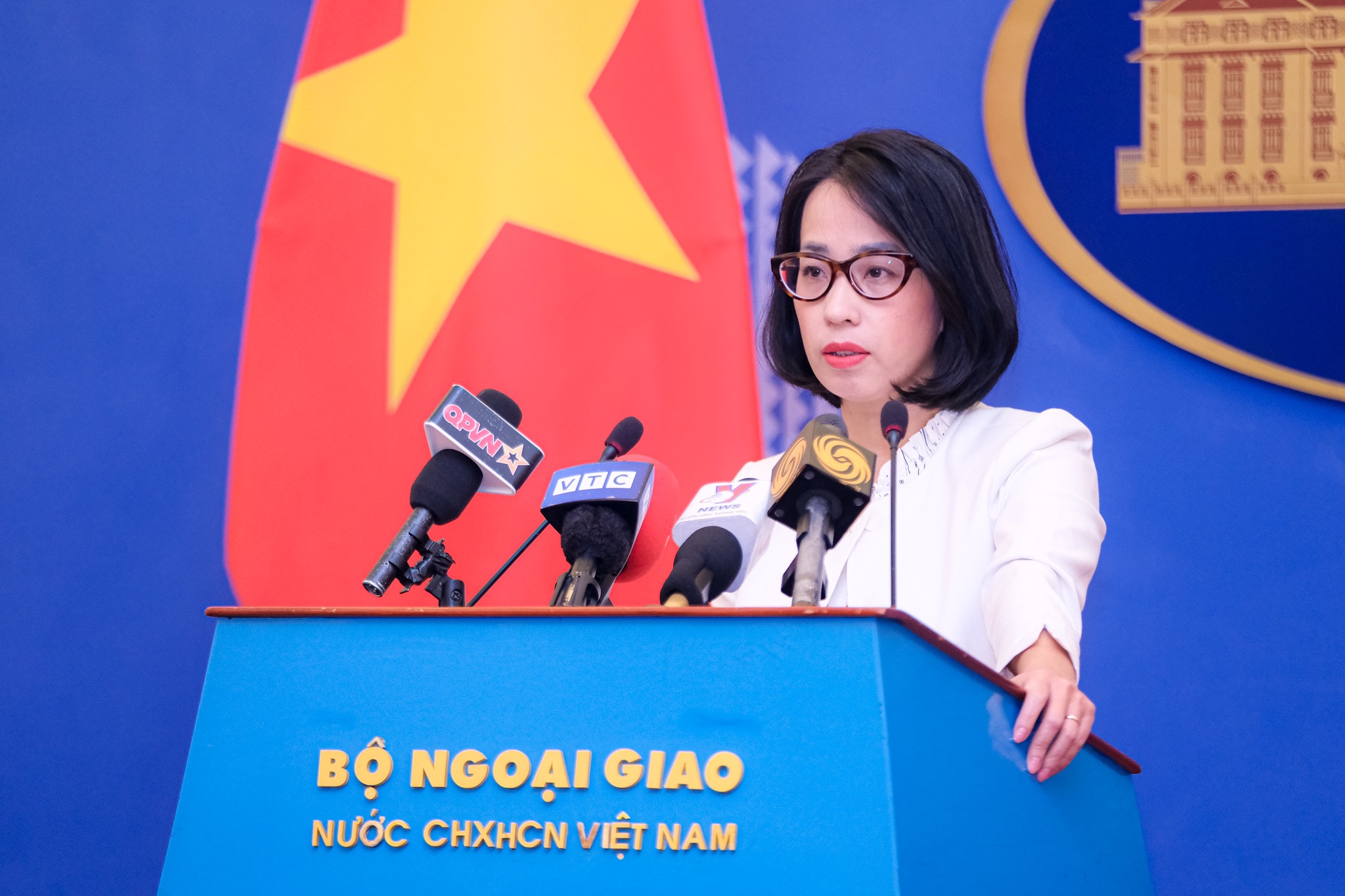 Phó Phát ngôn Bộ Ngoại giao Việt Nam Phạm Thu Hằng. Ảnh: BNG.