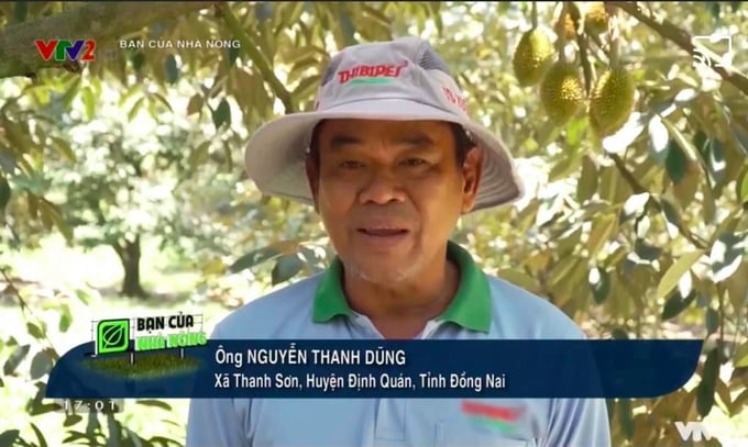 Ông Nguyễn Thanh Dũng người tiên phong sử dụng sản phẩm Emagold 6.5EC để quản lý hiệu quả nhện đỏ, bọ trĩ trên cây sầu riêng trong một lần trả lời phỏng vấn truyền thông.