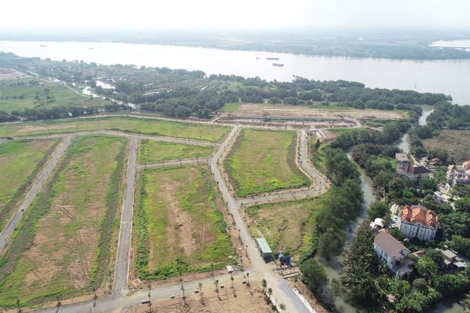 Dự án khu biệt thự kết hợp kinh tế vườn tại P. Long Phước, Q.9, TP.HCM (nay là P. Long Phước, TP Thủ Đức, TP.HCM). Ảnh: PL.