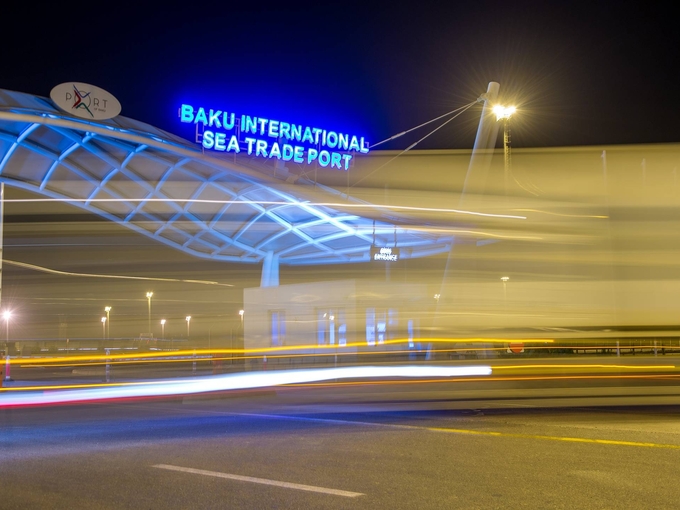 The grain in Baku will stay mainly in the terminal: Kazakhstan hoping to build the storage facility in the coming five years. Photo: Baku International Sea Trade Port website