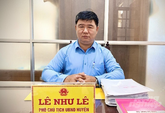 Ông Lê Như Lê, Phó chủ tịch UBND huyện Phụng Hiệp. Ảnh: Hồ Thảo.