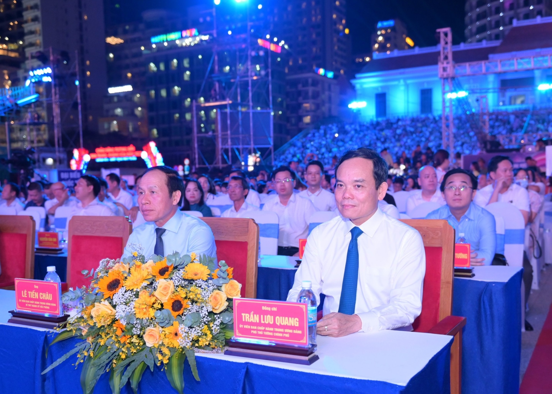 Phó Thủ tướng Trần Lưu Quang tham dự lễ khai mạc Festival Biển Nha Trang – Khánh Hòa năm 2023. Ảnh: KS.