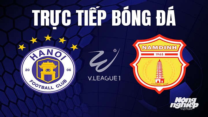 Trực tiếp bóng đá V-League 2023 giữa Hà Nội vs Nam Định hôm nay 4/6/2023