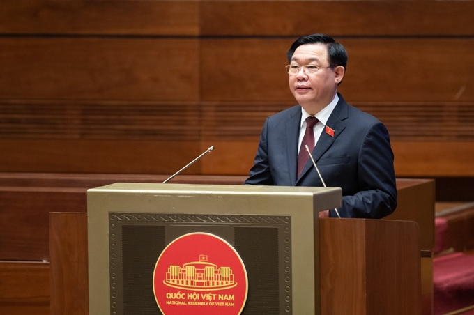 National Assembly Chairman Vuong Dinh Hue moderated the question-and-answer (Q&A) session on the afternoon of June 6. Photo: National Assembly.