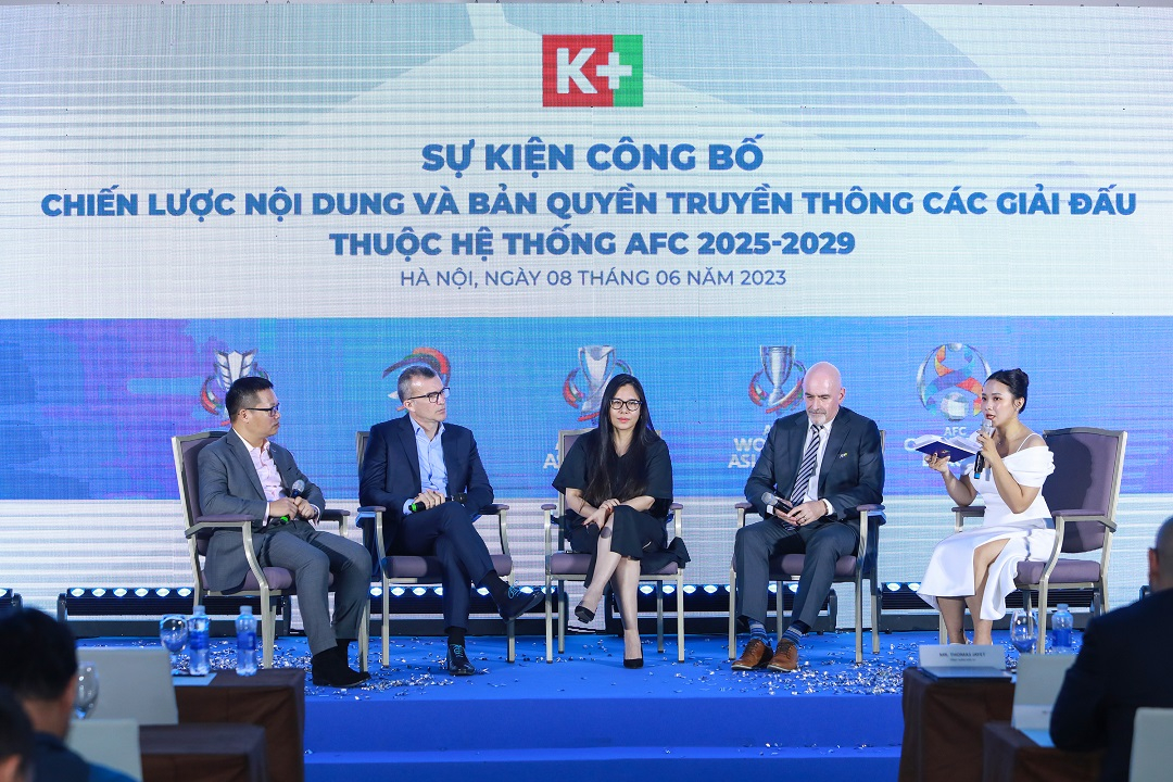 Thỏa thuận với AFC khẳng định K+ là thương hiệu dẫn đầu phát sóng nội dung thể thao tại Việt Nam.