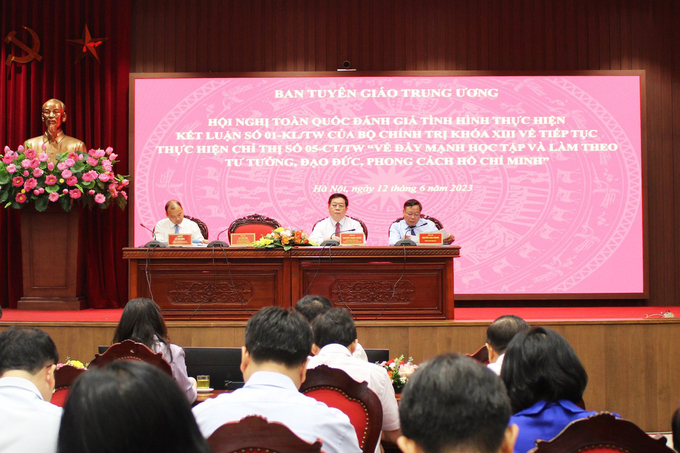 Ban Tuyên giáo Trung ương tổ chức Hội nghị toàn quốc đánh giá tình hình thực hiện Kết luận số 01-KL/TW của Bộ Chính trị khóa XIII. Ảnh: VGP.