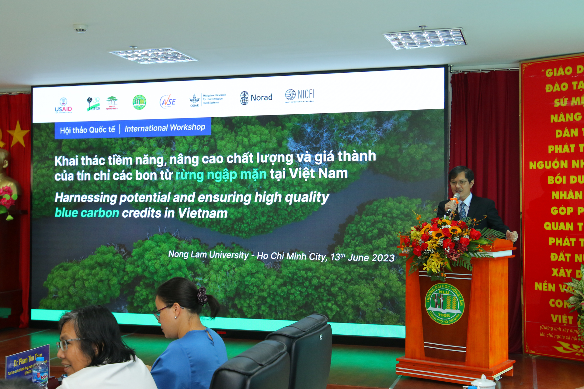 The workshop 'Harnessing Potential and Ensuring high-quality blue carbon credits in Vietnam' was held on June 13 in Ho Chi Minh City. 