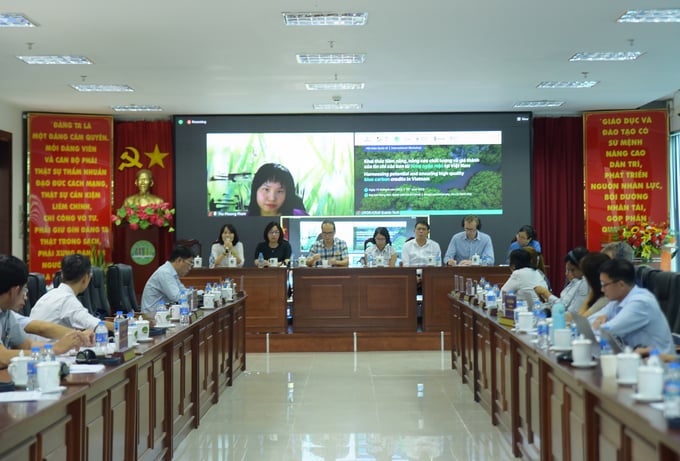 Hội thảo quốc tế 'Khai thác tiềm năng, nâng cao chất lượng và giá thành của tín chỉ carbon từ rừng ngập mặn tại Việt Nam' tại TP.HCM. Ảnh: ICRAF.