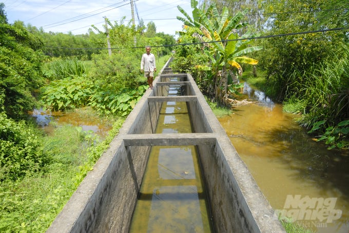 An Giang province aims to further enhance its irrigation system to support local agricultural production more effectively. Photo: Le Hoang Vu.